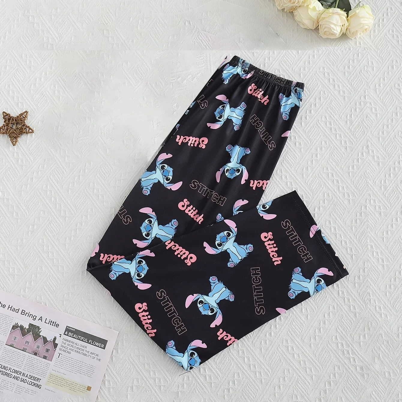 Cartoon Hello Kitty pajama pants for men and women spring and summer thin loose couple casual home pants walking pants