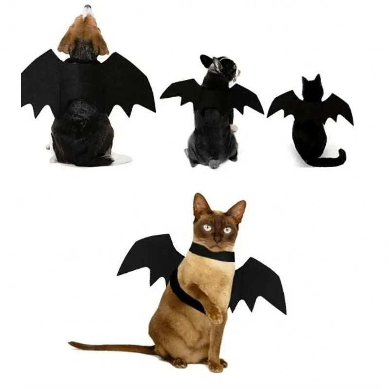 Halloween Bat Costume for Dogs Pet Wings Cat Dress up Accessory Puppy Party Outfit Pet Supplies