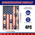 American Flag Garden Flag with Dog Paws Double Sided Print No Flagpole Included Patriotic Outdoor Decor