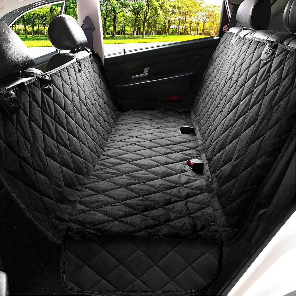 Dog Car Seat Cover Waterproof Dog Hammock Car Dog Car Blanket Mats Case For Rear Back 2 In 1 For Trunk Dog Car Protector