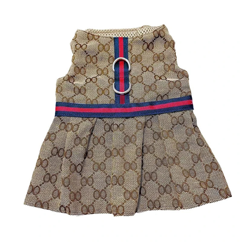 Matching Pet Couple Outfit Set — Dress & Vest with Leash