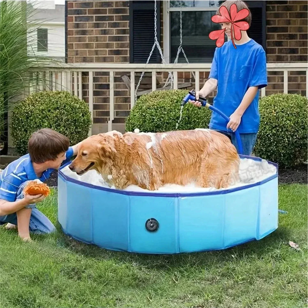 Pet Swimming Pool Bath Supplies Foldable Large Dog Bath Pet Pool Golden Retriever  Cat Bath Baby Bath  Dog Swimming Pool Outdoor