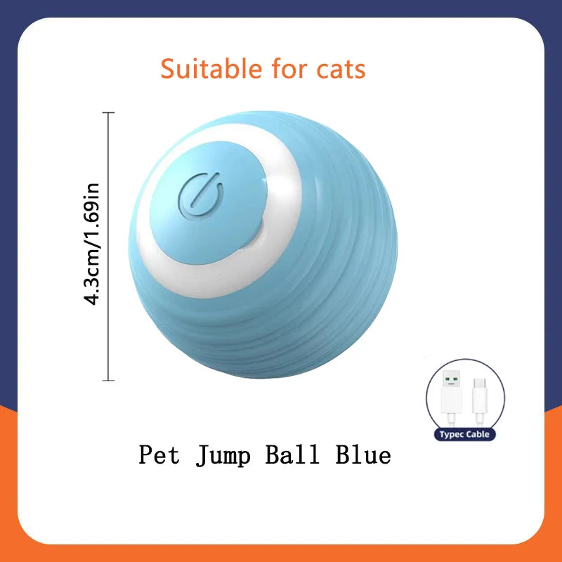 Smart Electronic Moving Ball Toy for Dogs & Cats — USB Rechargeable