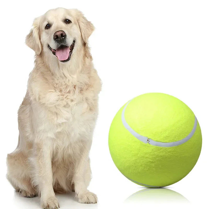 22CM Giant Tennis Ball For Dog Chew Toy Pet Dog Interactive Toys Big Inflatable Tennis Ball Pet Supplies Outdoor Cricket Dog Toy
