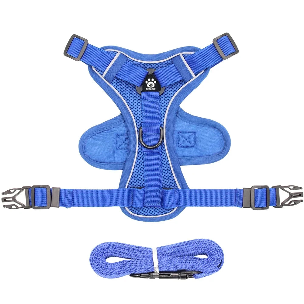 Cat Harness and Leash Set for Small to Large Cats Adjustable Cat Vest Harness Reflective Trim Universal Cat Leash and Harness