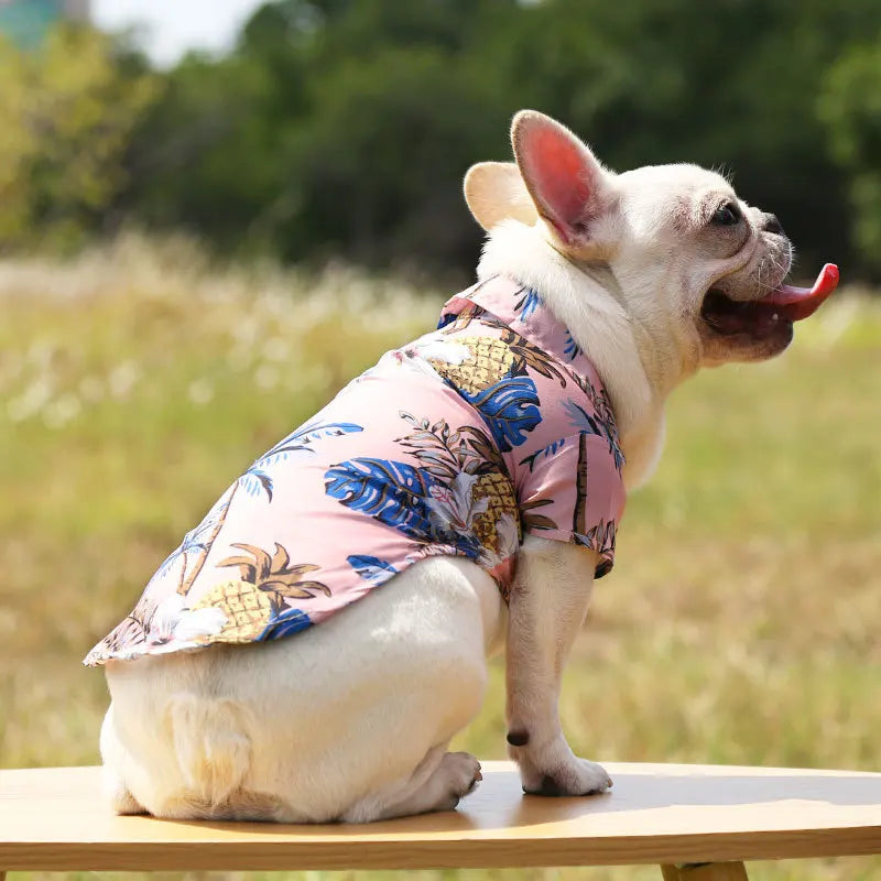 Hawaiian Dog Shirt — Summer Beach Clothes for Small & Medium Dogs