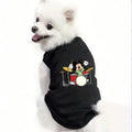 1PC  Mickey print pet sleeveless T-shirt for drumming, soft and breathable round neck pet vest