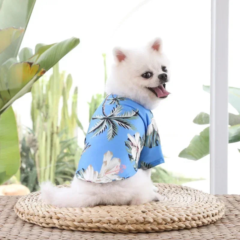 Hawaiian Dog Shirt — Summer Beach Clothes for Small & Medium Dogs
