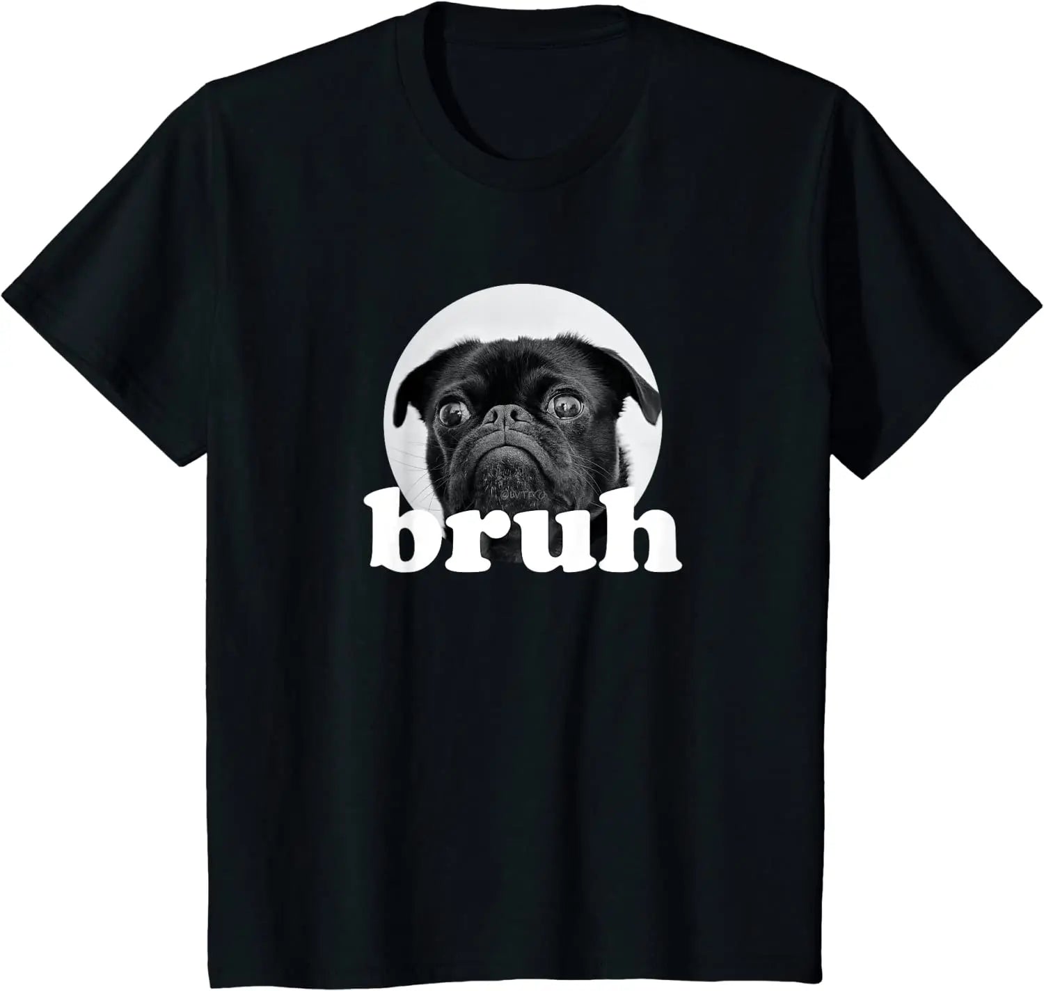 Pug Says Adorable Dog Funny Humor Fashion T-Shirt Casual Cotton Daily Four Seasons Shirts for Men Shirts Harajuku T Shirt
