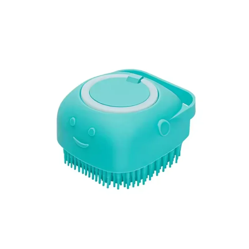 Silicone Pet Bath Massage Brush — Grooming Tool for Dogs & Cats