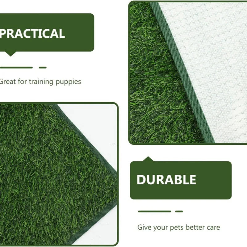 Ultimate Washable Dog Grass Mat Reusable Artificial Lawn Odor Control Non-Slip Pee Pad for Pet Potty Training