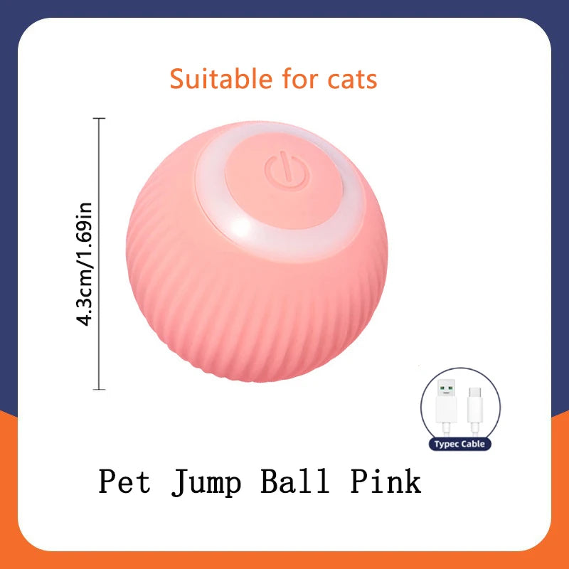 Smart Electronic Moving Ball Toy for Dogs & Cats — USB Rechargeable