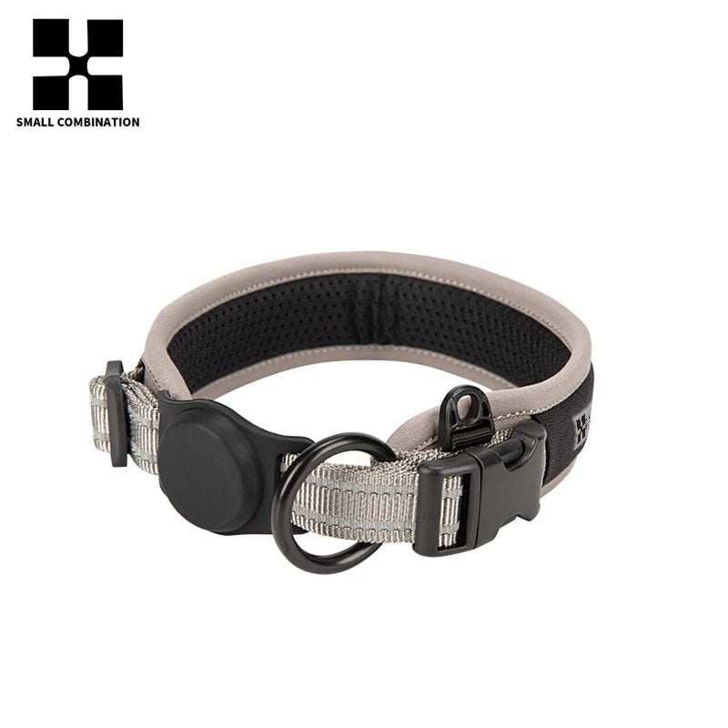 Personalized  AirTag Dog Collar  Adjustable Nylon Reflective Padded Pet Dog Collar for Small Medium Large Dog accessories