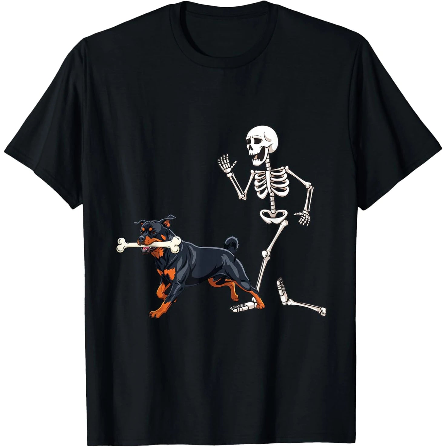 Funny Rottweiler Dog Pet Graphic T Shirts Men Women Pure Cotton Humor Streetwear Tee Shirt Short Sleeve Unisex Loose Clothing