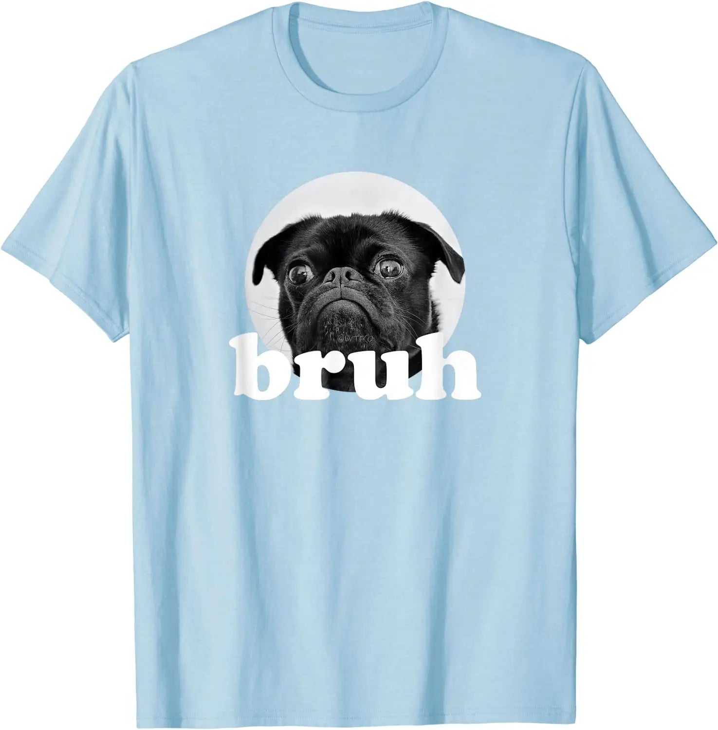 Pug Says Adorable Dog Funny Humor Fashion T-Shirt Casual Cotton Daily Four Seasons Shirts for Men Shirts Harajuku T Shirt