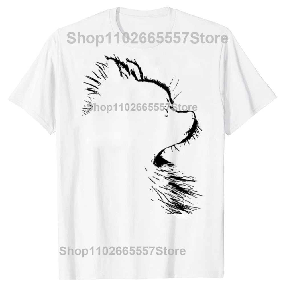 Funny Pomeranian Mom Pom Dog Mama Graphic T Shirts Men Cotton Humor Streetwear Tee Shirt Short Sleeve Unisex Loose Clothing