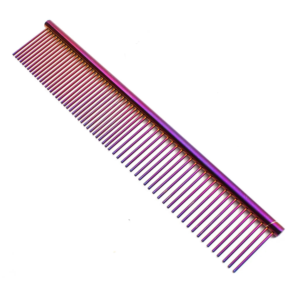 Grooming Scissors for Dogs Purple Dragon JP Stainless Straight Shears Thinning Shears Down Curved Scissors Pet Shears Comb Z3100