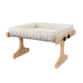 Easy To Assemble Adjustable Cat Window Perch Plush Cushion Detachable Cat Window Bed Wooden Frame Cat Hammock Balcony