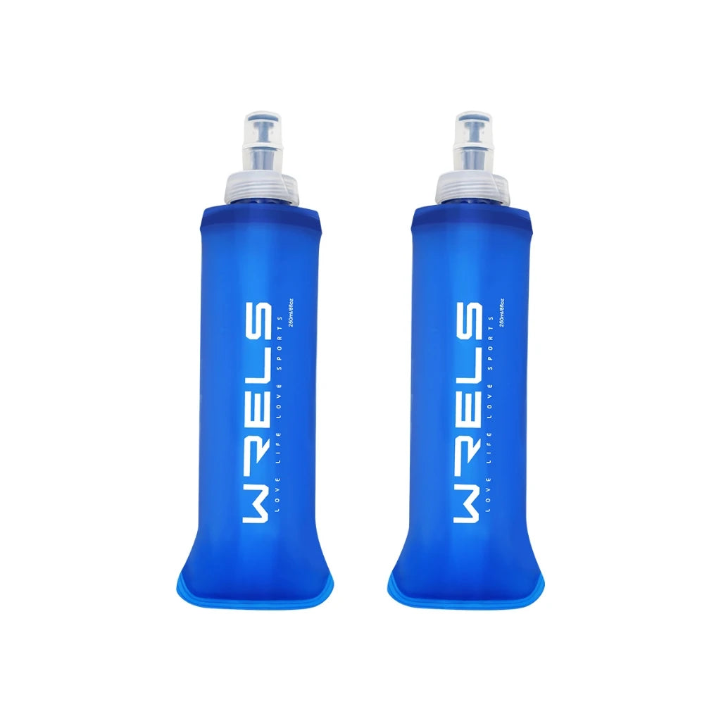 WRELS Collapsible Soft Flask — BPA-Free Foldable Water Bottle for Outdoor Sports
