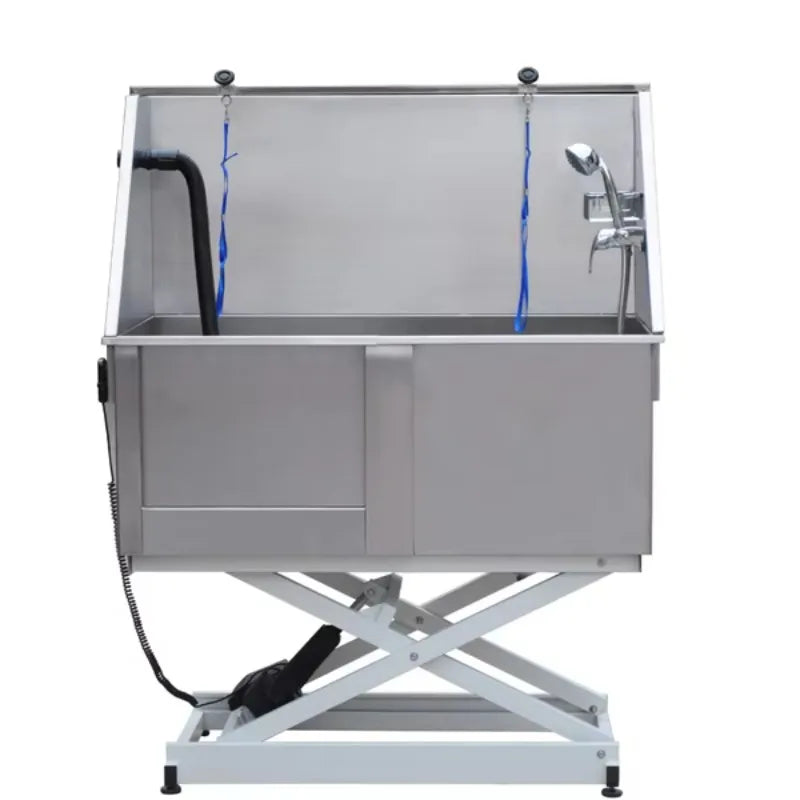 Customized Stainless Steel Electric Height Adjustable Pet Bath Tub for Professional Dog Grooming