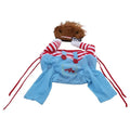 Funny Dog Horror Movie Clothes Sweatshirt Set Cosplay Chucky Pet Party Costume Comical Outfits Halloween Dress Jumpsuit