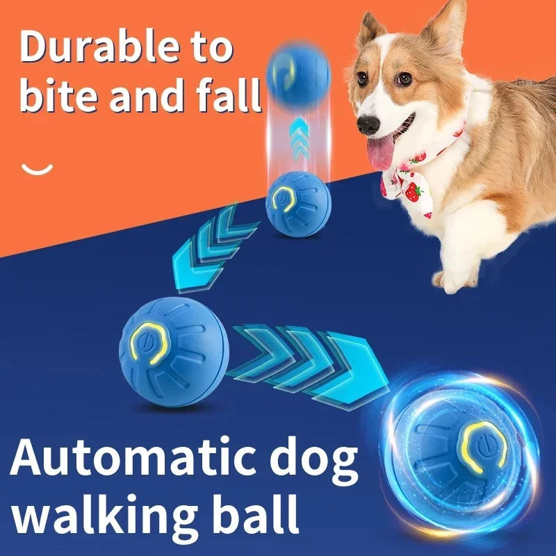 Smart Electronic Moving Ball Toy for Dogs & Cats — USB Rechargeable