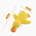 Dog sleeping with a dog hug duck toys to relieve boredom of little yellow duck pet interactive plush doll pet supplies ﻿