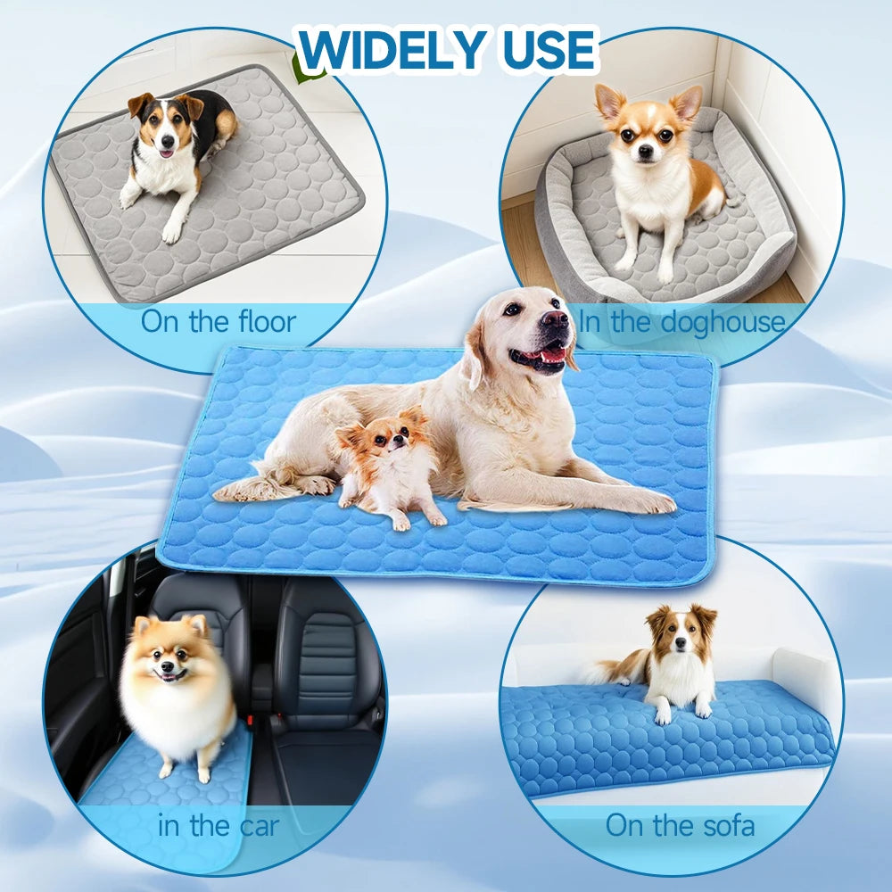 Pet Cooling Mat — Soft Ice Gel Sofa Mat for Dogs & Cats