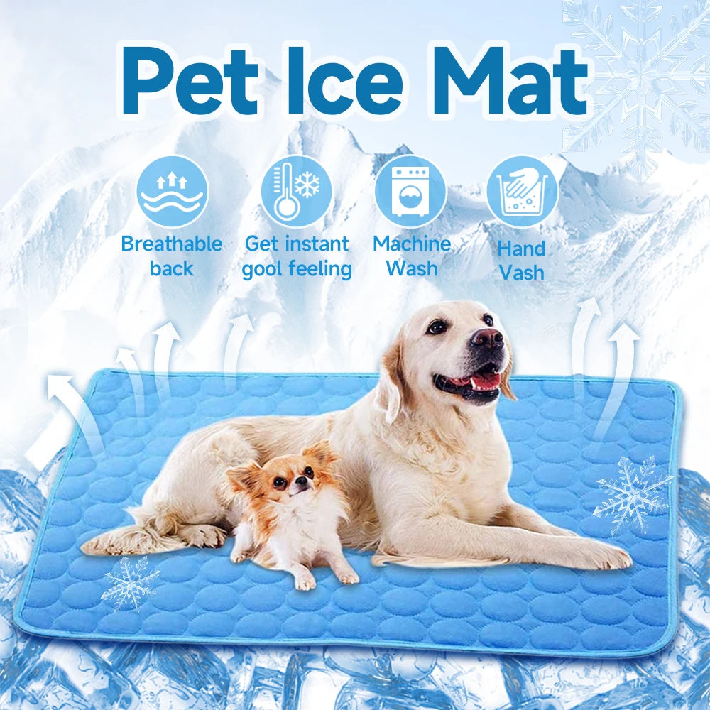 Pet Cooling Mat — Soft Ice Gel Sofa Mat for Dogs & Cats