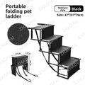 Outdoor Car Pet Dog Ladder Step Steel Pipe Foldable Portable Retractable Ladder Pet Products Dog Supplies