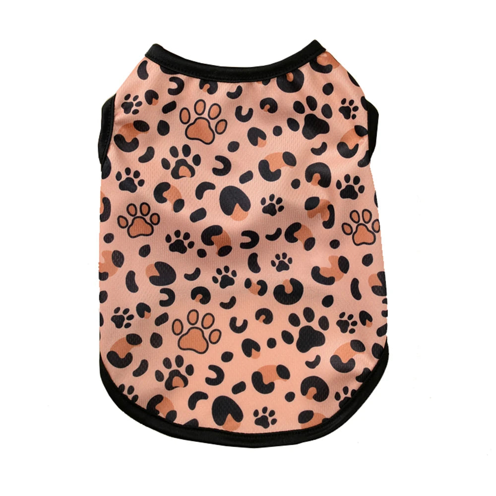 Dog Summer Clothes Breathable Puppy Vest For Small Dogs Cat Costume Beach Style Fashion T-shirt Chihuahua Freach Bulldog Outfits