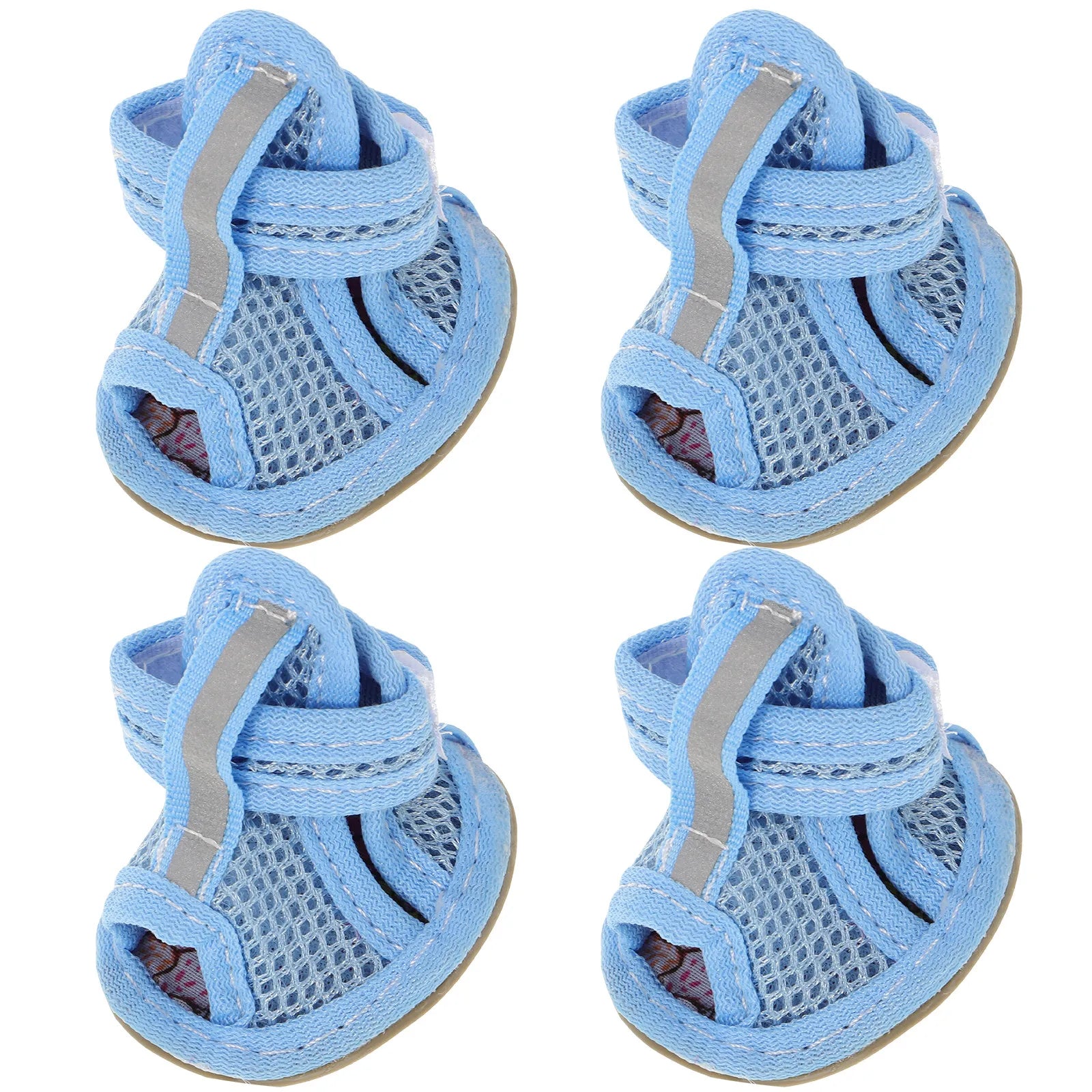 Dog Shoes — Breathable Mesh Anti-Slip Summer Sandals for Hot Pavement