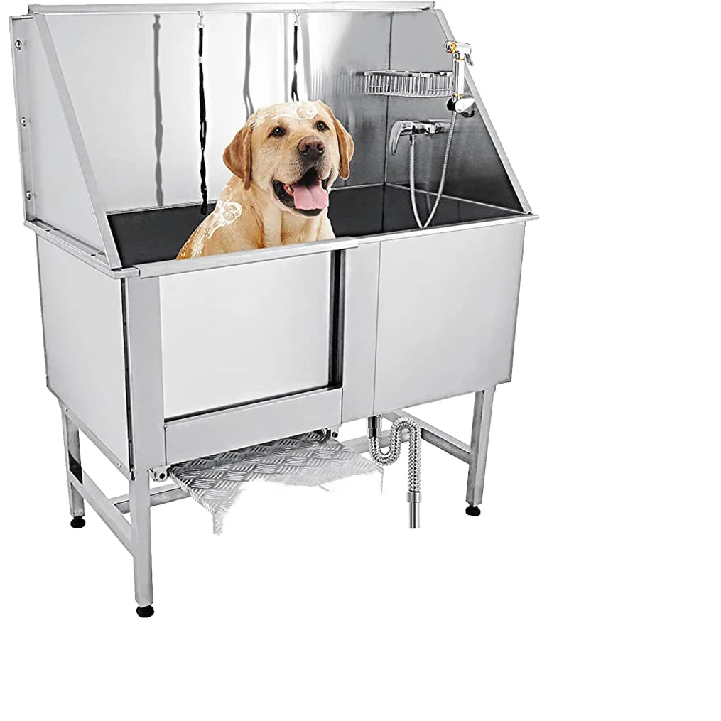 Premium Eco-Friendly Pet Grooming Bath Tub 304 Stainless Steel for Cats and Dogs