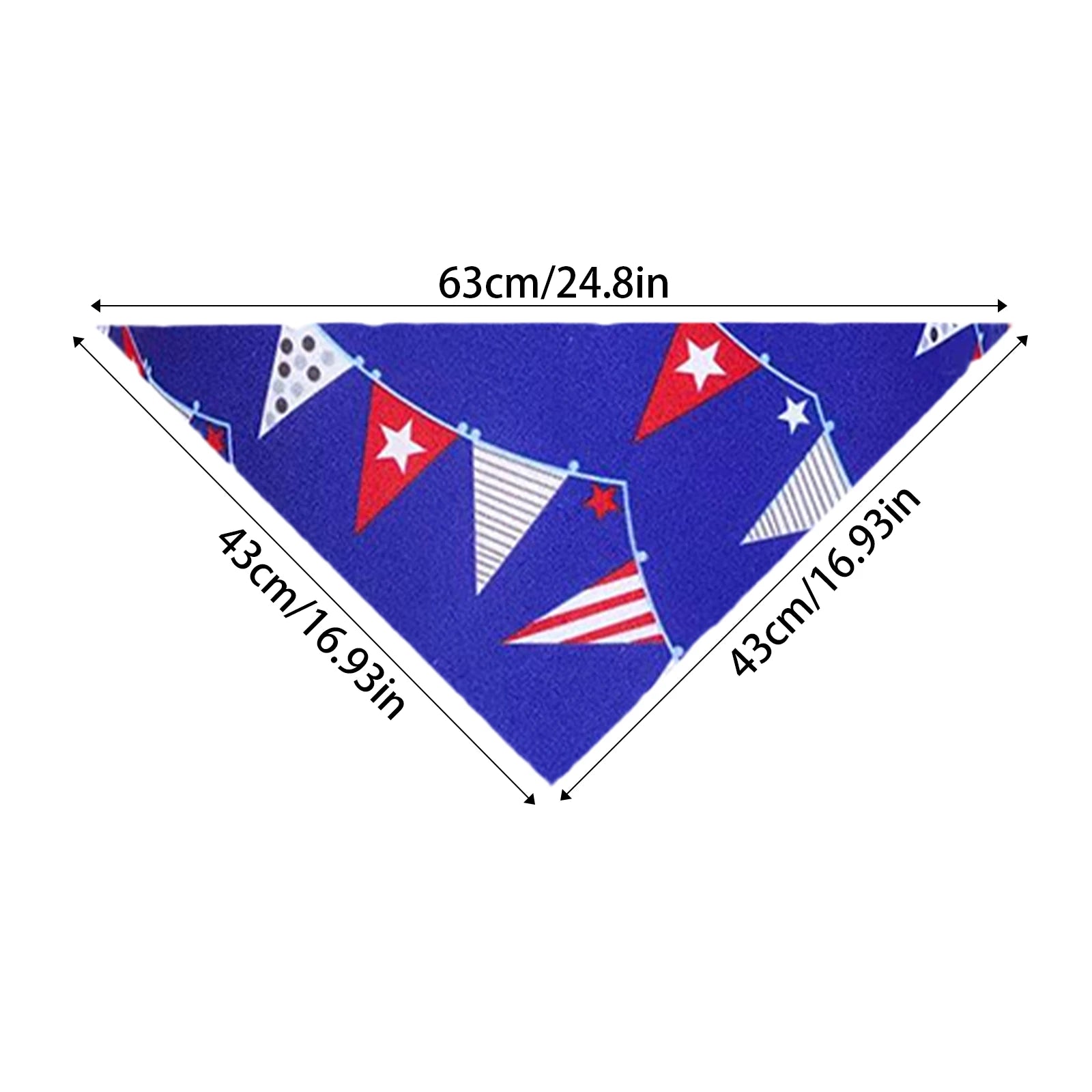 Pet Bandana 4th July Patriotic American Flag Dog Scarf Triangular Pet Accessory Dog Bandana Soft Pet Neckwear