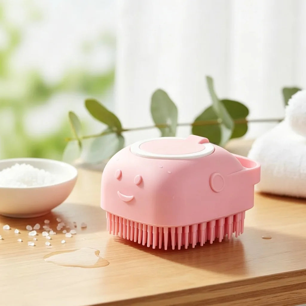 New Bath Massage Brush Bathroom Multifunctional Puppy Big Dog Cat Soft Safety Silicone Pet Accessories for Dogs Cats Tools