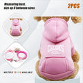 2PCS Traction Rope with Clothes Pet Dog Cat Halloween Costumes,West Cowboy with Hat,Funny Pet Outfit Funny Costume for Cats Dogs