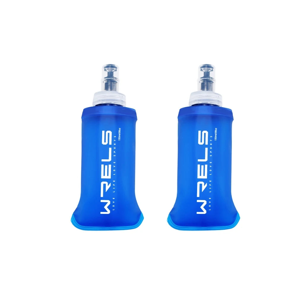 WRELS Collapsible Soft Flask — BPA-Free Foldable Water Bottle for Outdoor Sports