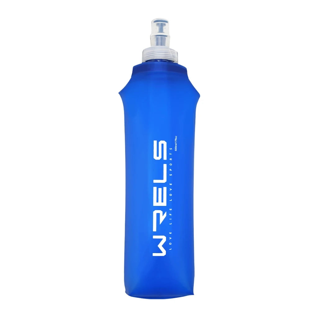 WRELS Collapsible Soft Flask — BPA-Free Foldable Water Bottle for Outdoor Sports