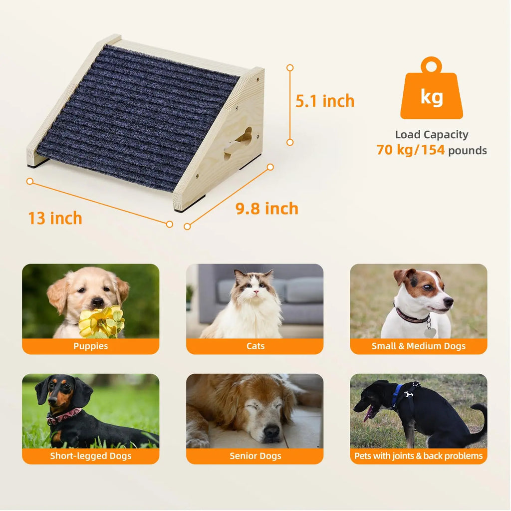 Pet Dog Stair Ladder Supplies Ideal Gifts Anti Slip Multifunctional Ornament Dog Ramp for Animals High Bed Cars Kitten