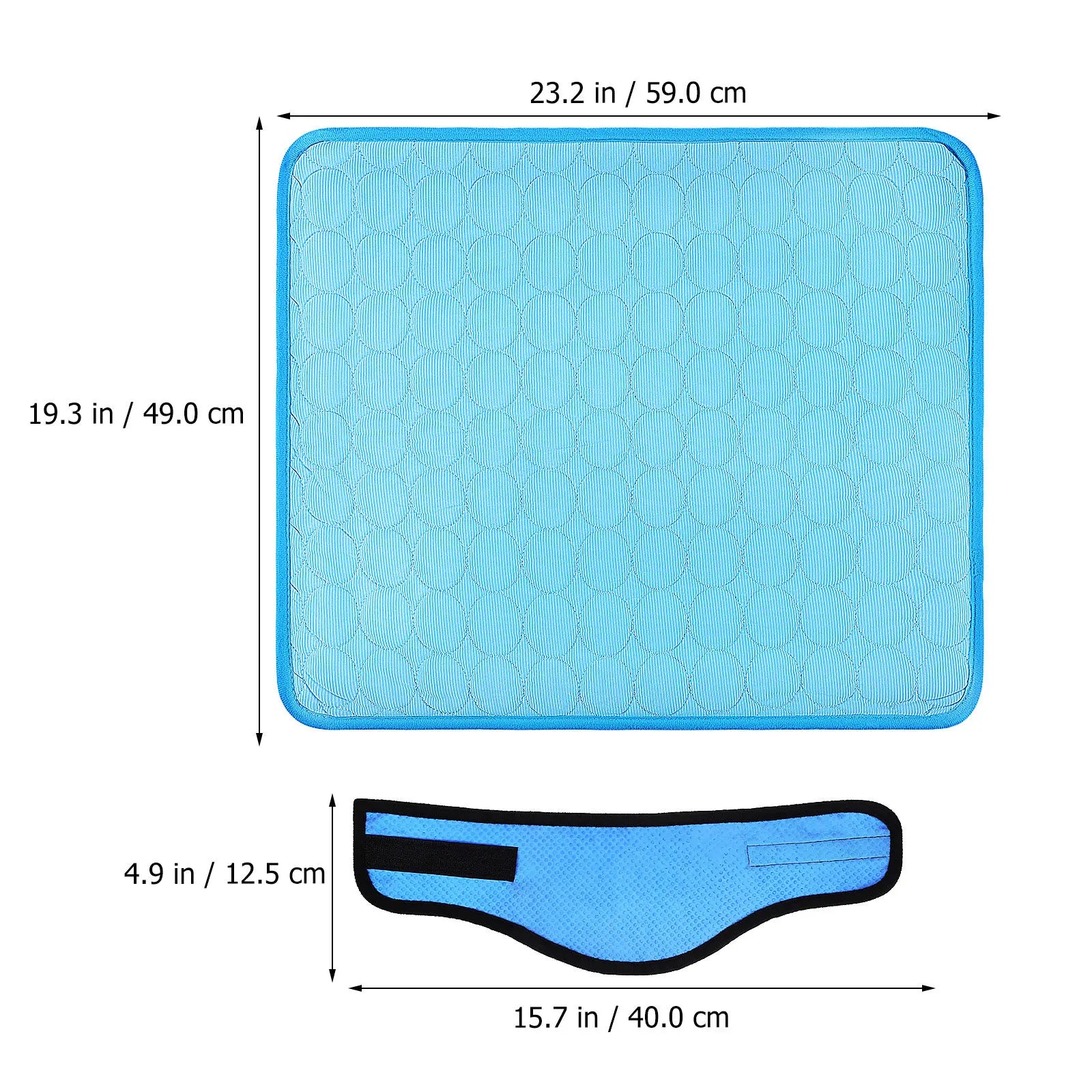 Pet Dog Cooling Bandana Neck Wrap Cooler Ice Silk Mat Blanket Soft Breathable Small Medium Dogs Summer Outdoor Travel