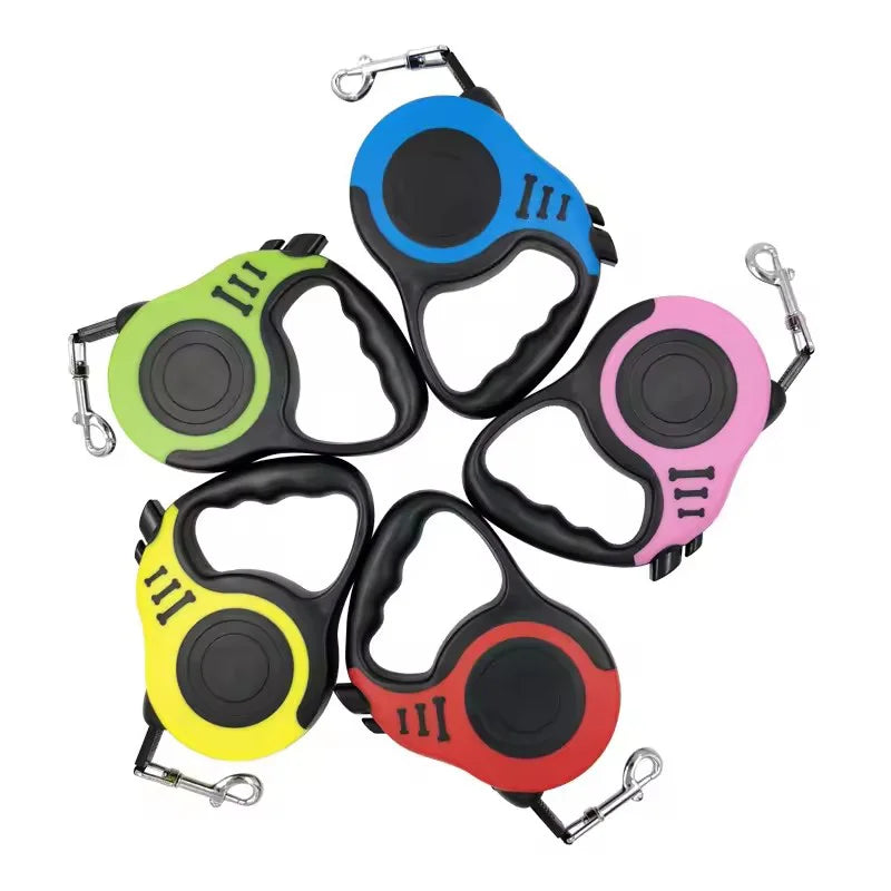 Retractable Dog Leash — Nylon Braided Rope for Small & Medium Dogs
