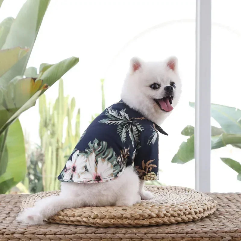 Hawaiian Dog Shirt — Summer Beach Clothes for Small & Medium Dogs