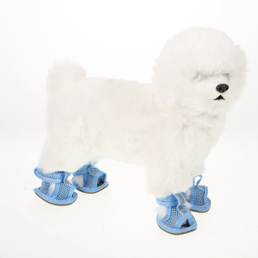 Dog Shoes — Breathable Mesh Anti-Slip Summer Sandals for Hot Pavement