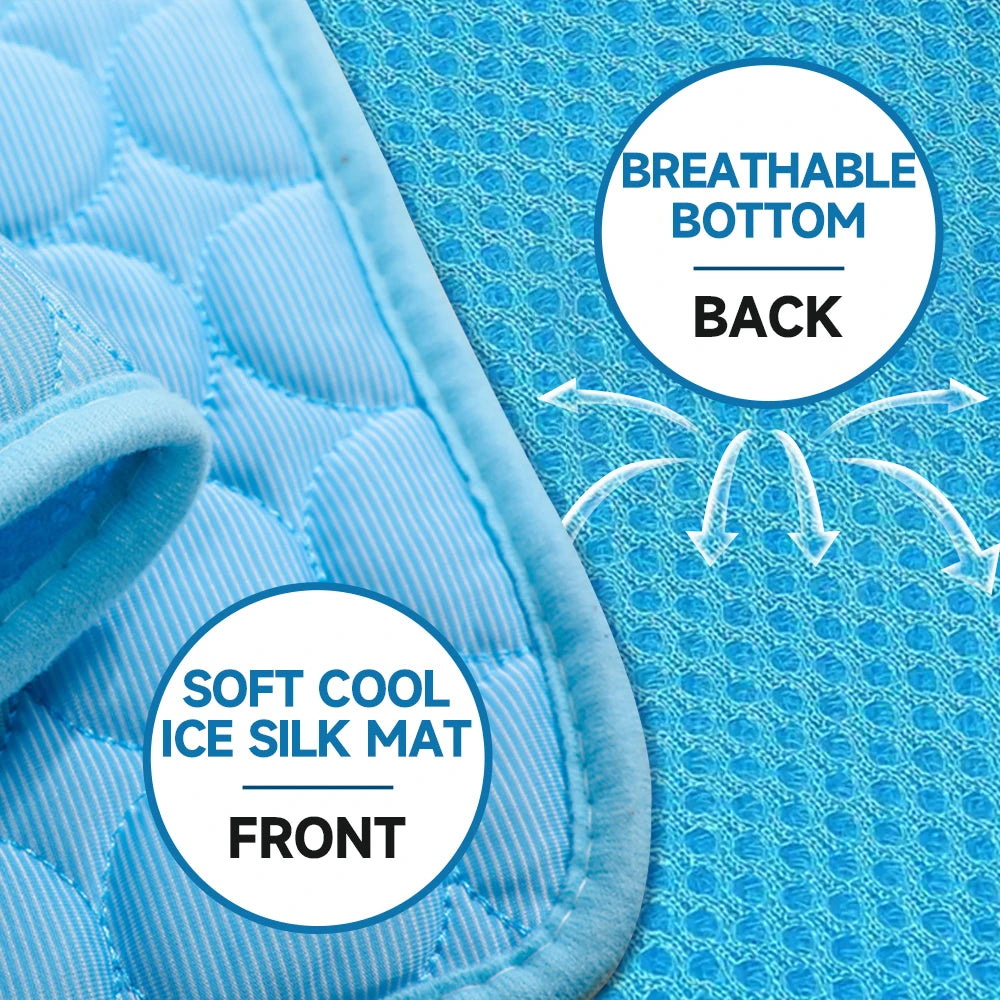 Pet Cooling Mat — Soft Ice Gel Sofa Mat for Dogs & Cats