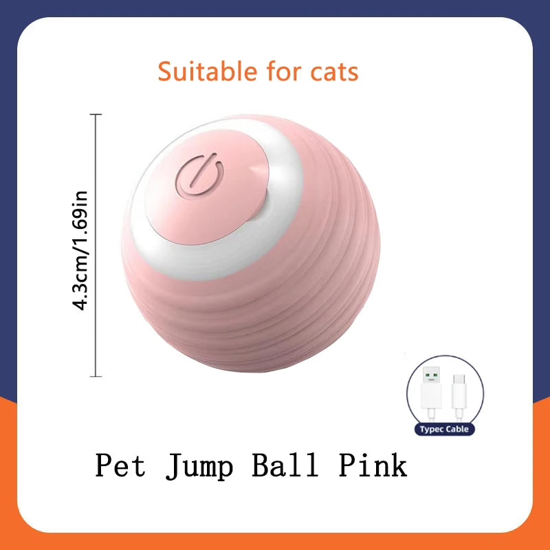 Smart Electronic Moving Ball Toy for Dogs & Cats — USB Rechargeable