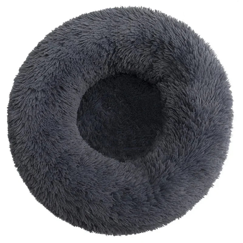 Super Soft Round Plush Pet Bed — 6 Sizes for Cats & Dogs