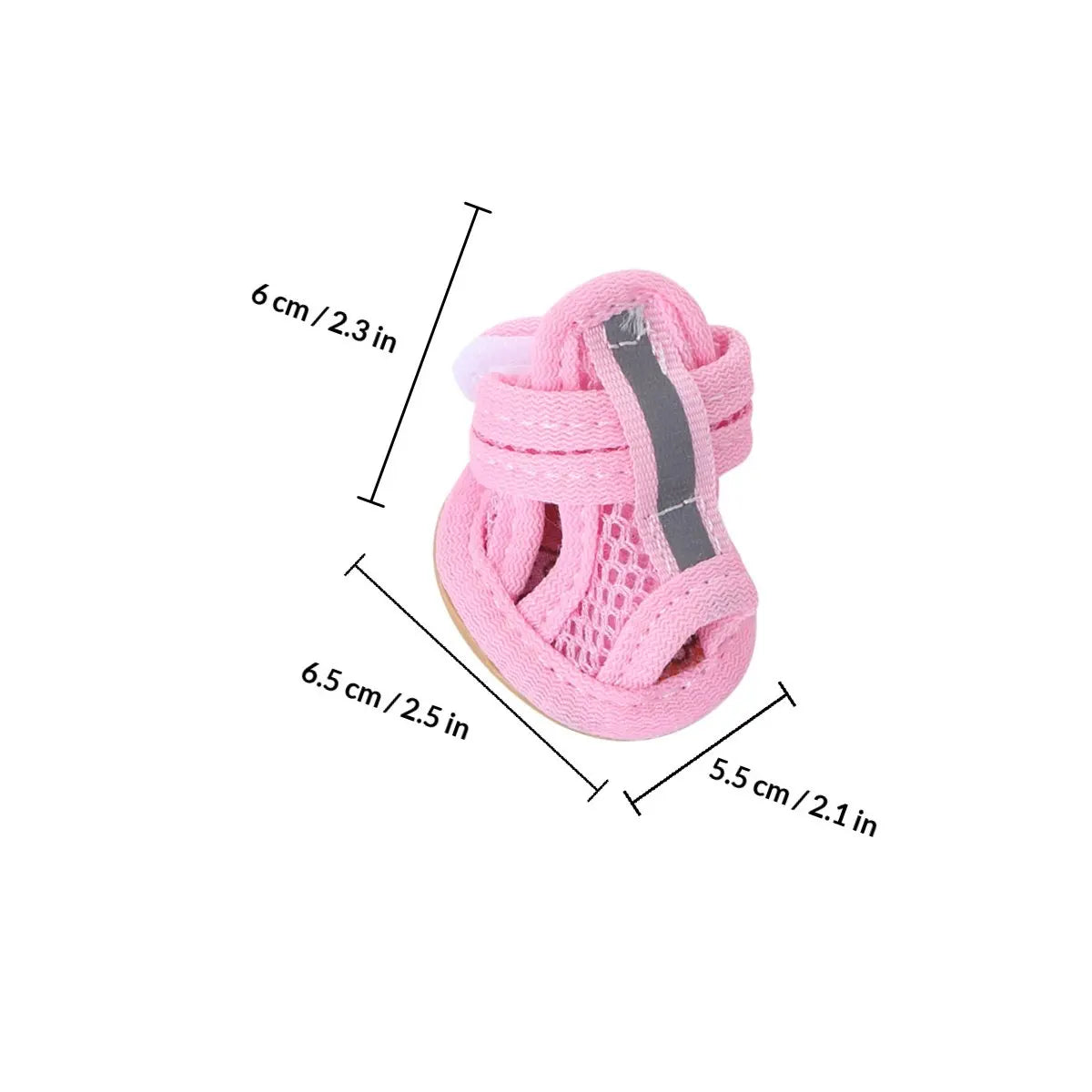 Dog Shoes — Breathable Mesh Anti-Slip Summer Sandals for Hot Pavement