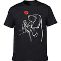 2025 new model Graphic Birthday Gift Basset Hound Dog T Shirts Christmas Mother's Day Streetwear Short Sleeve T-shirt Men Clothi