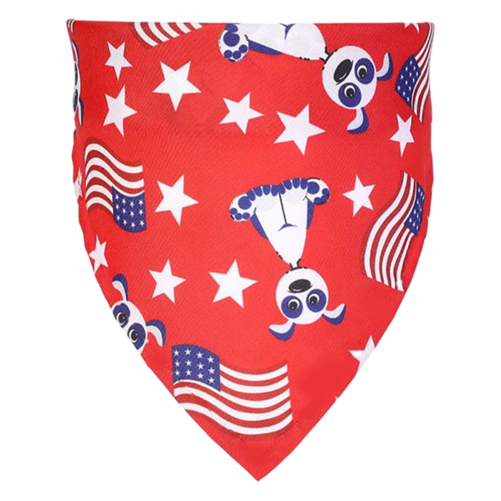 Pet Bandana 4th July Patriotic American Flag Dog Scarf Triangular Pet Accessory Dog Bandana Soft Pet Neckwear