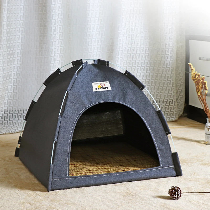Foldable Cat House Pet Tent Four Seasons Universal Cat and Dog Pet Nest Outdoor Portable Foldable Breathable